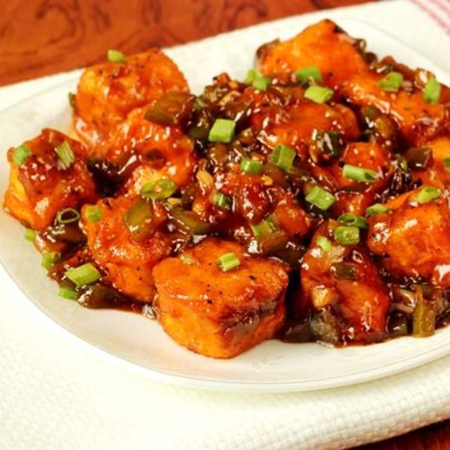 Paneer Manchurian.