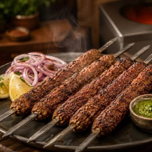 Lamb Shersha Sheekh kebab.