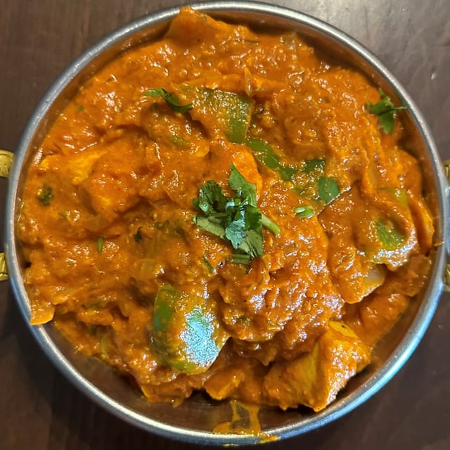 Kadai lamb.